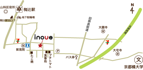 ビューティーサロンイノウエ地図